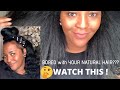 QUICK and EASY NATURAL HAIRSTYLE| TYPE 4 HAIR