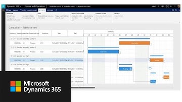 Visual scheduling with Gantt chart for production and batch orders