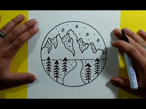 Como dibujar un paisaje paso a paso | How to draw a landscape - thptnganamst.edu.vn