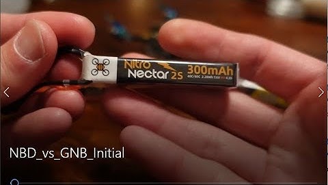 NewBeeDrone Nitro Nectar versus GNB Pink Label 2S 300 mah Comparison