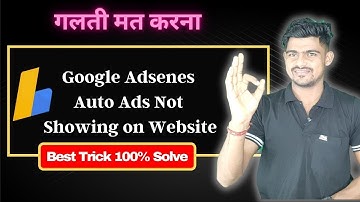 Auto Ads Problem Fix |Google AdSense Auto Ads Not Showing Problem Fix |  Live Solution| MKD DIGITAL