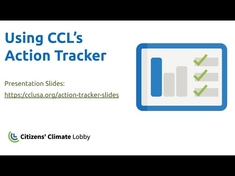 CCL Training: Using CCL's Action Tracker