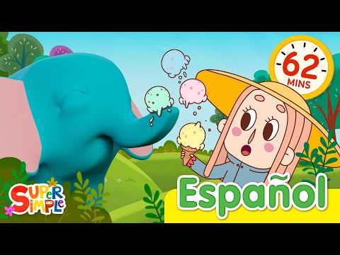 Elefante Y Más | El Clima, Animales, Colores, Emociones y Más | Super Simple Español