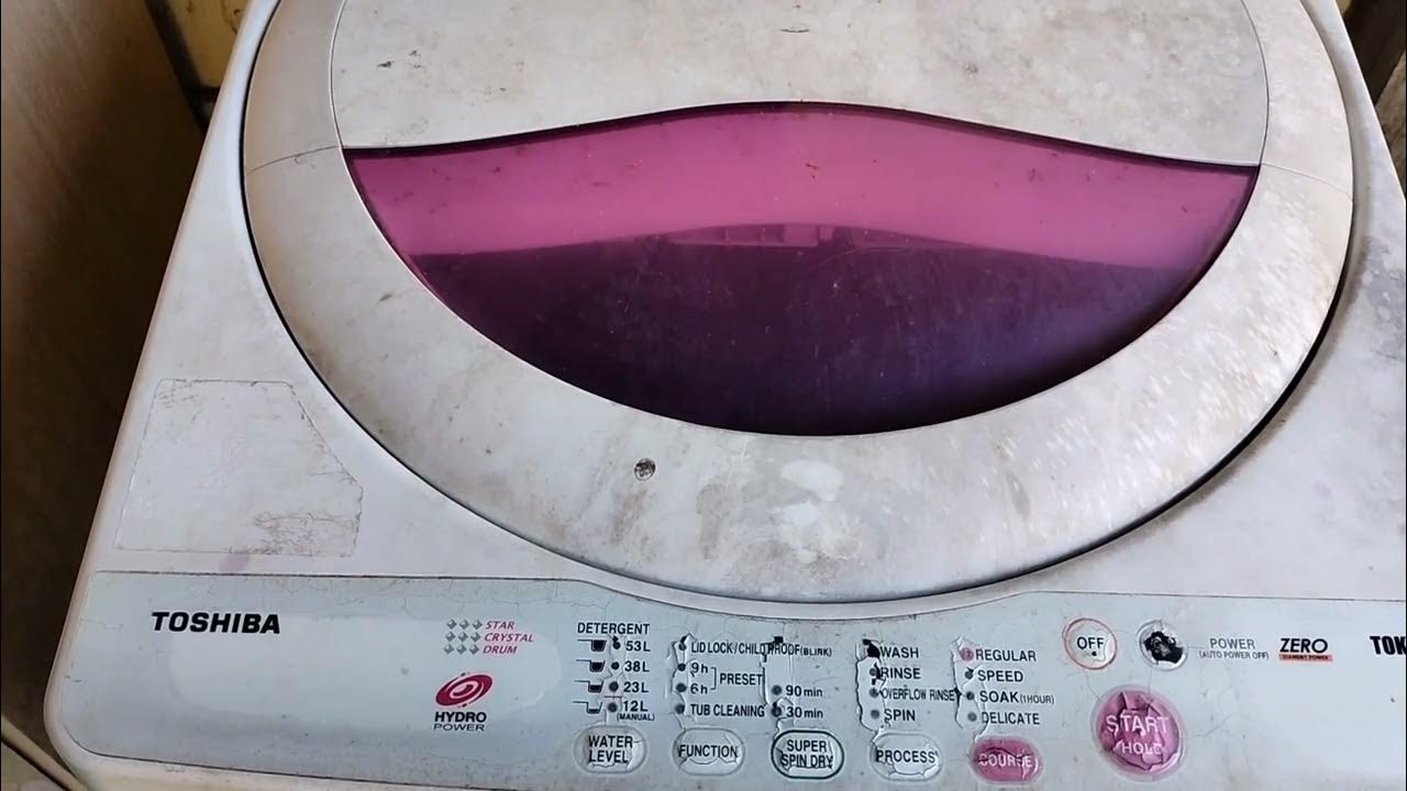 Reset washing machine Toshiba 6.5 kg AWA750SM YouTube