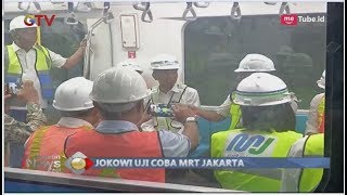 Mengintip Momen Jokowi Mencoba MRT Jakarta dari Bundaran HI ke Lebak Bulus - BIP 07/11