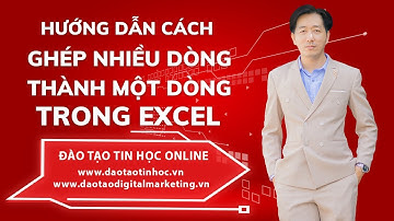 Hướng Dẫn Cách Ghép Nhiều Dòng Thành Một Dòng Cực Tiện Dụng Trong Excel  - Daotaotinhoc.vn