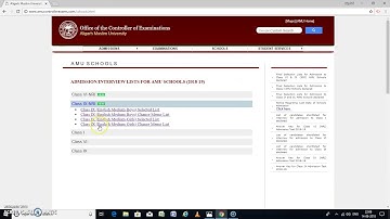 RESULT OF AMU CLASS IX NRI (BOYS & GIRLS) 2018-19