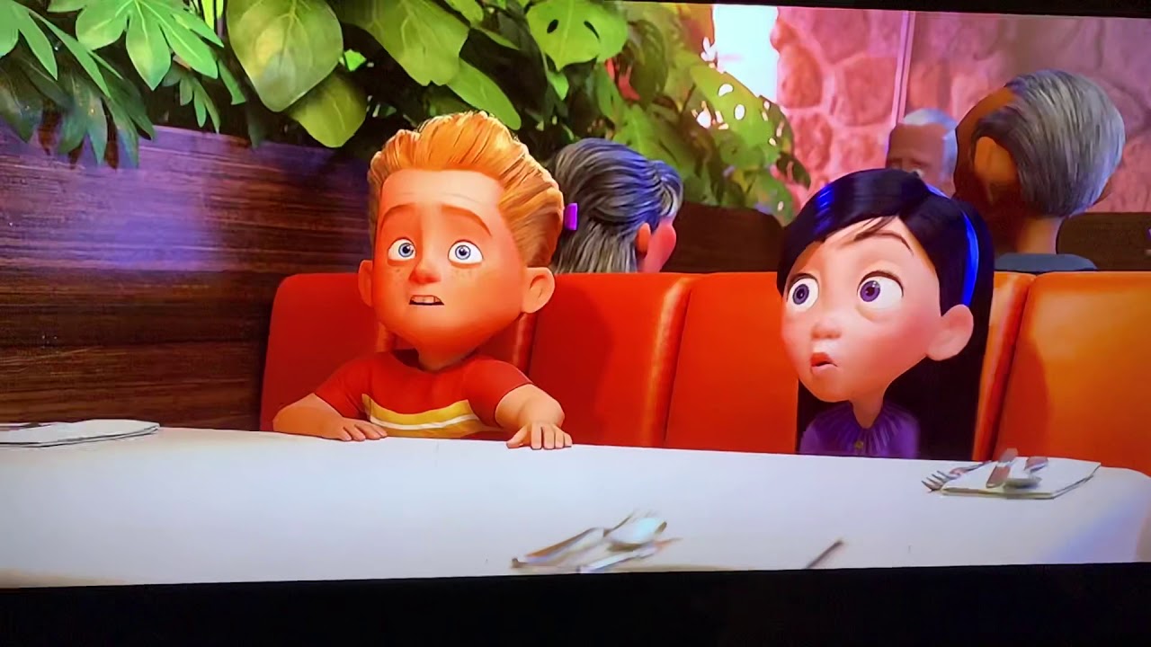 Incredibles 2 Violet squirts water out of the nose YouTube
