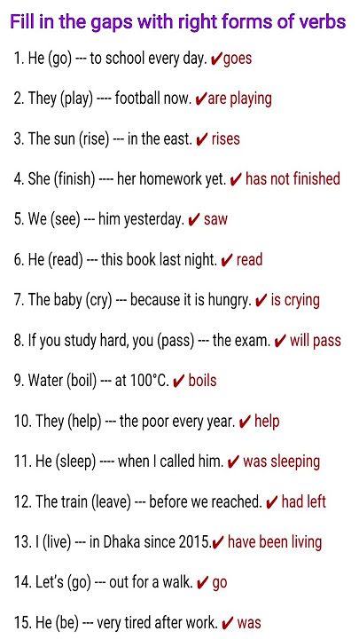 ✅ Right Forms of Verbs | English Grammar Made Easy!