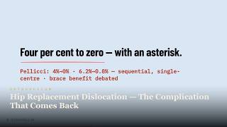 Hip Replacement Dislocation — The Complication That Comes Back