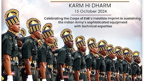 Indian Army celebrates 82nd EME Corps Day