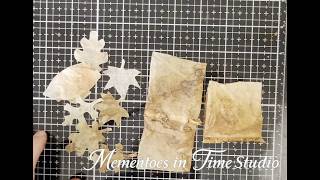 Beautiful Autumn Leaves from Used Tea Bags | Autumn Forest Floor Collage #6