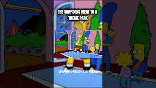 The Simpsons Went To A Theme Park 😂 #shorts
