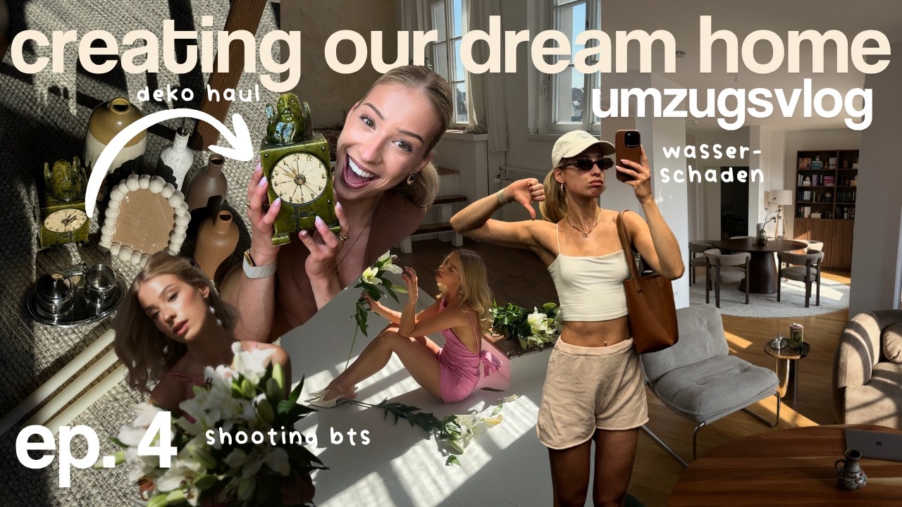 UMZUGSVLOG 🕰️💐💦 creating our dream home (ep. 4) zwischen dekoshopping & wasserschaden