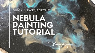Easy Acrylic Nebula Painting Tutorial Two