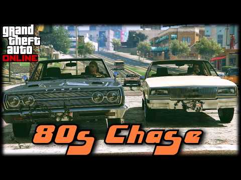 GTA Online| 80s Car Chase (Cinematic) With 80s Traffic