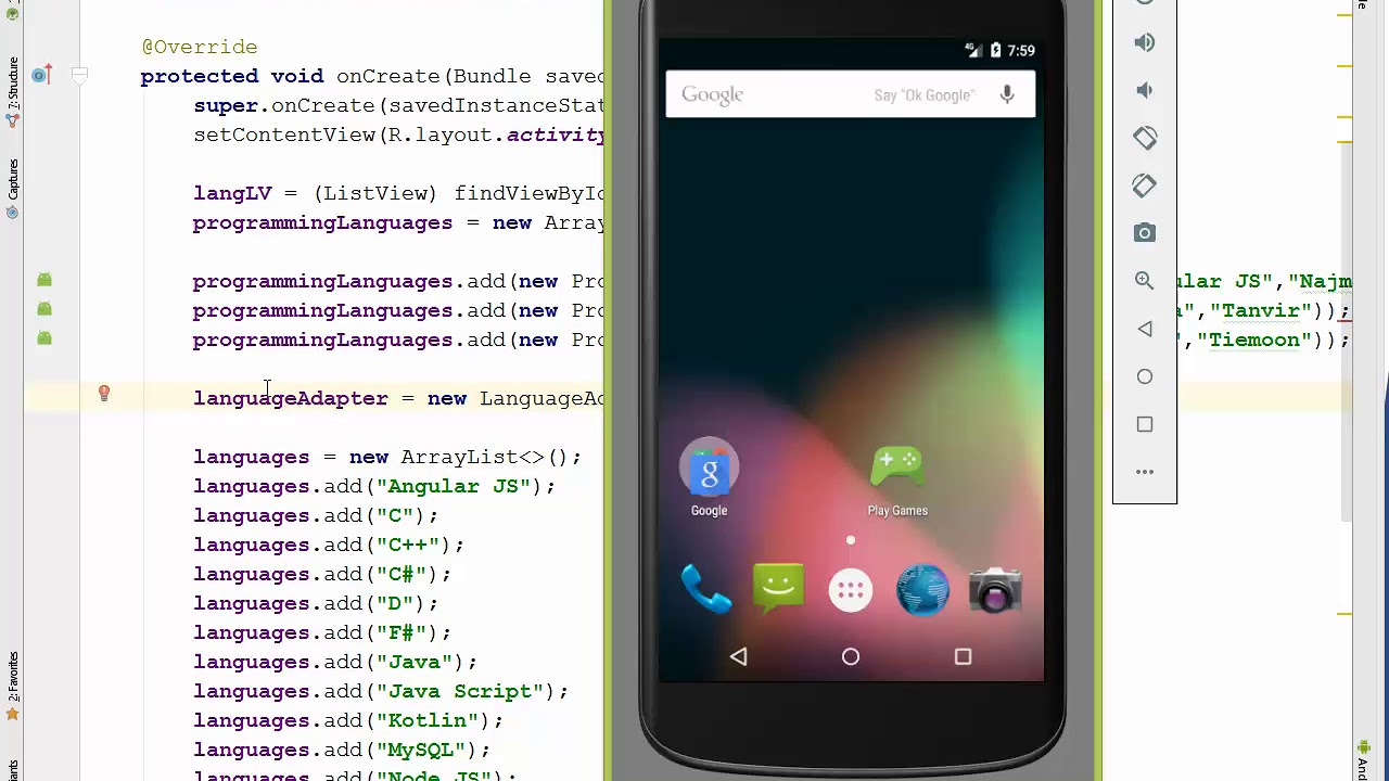 Android basic tutorial 12: Custom adapter - YouTube