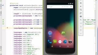 Android basic tutorial 12: Custom adapter