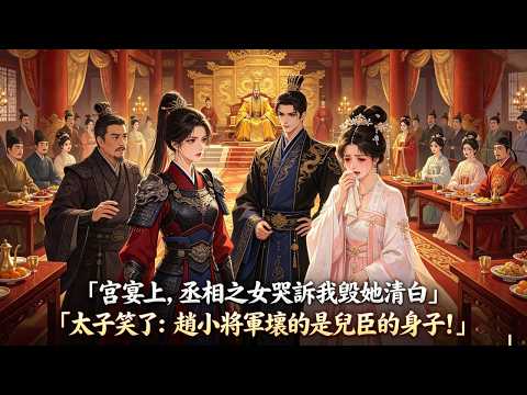 宮宴上丞相之女哭訴我毀她清白； 我爹急得當場道破我是女兒身，太子笑了：父皇，趙小將軍壞的是兒臣的身子！#有聲小說 #情感故事#古言
