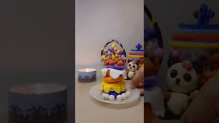 Clay cake| Cute clay cake | Diy cake at home for projects #homemadefondant #smallcakes #diycupcakes