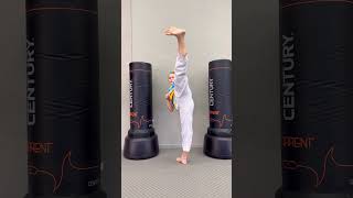 Taekwondo Side Kick From Girl / Amazing Student