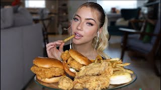 ASMR POPEYES FRIED CHICKEN SANDWICH