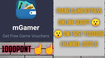 Mgamer app piano game bypass online script
