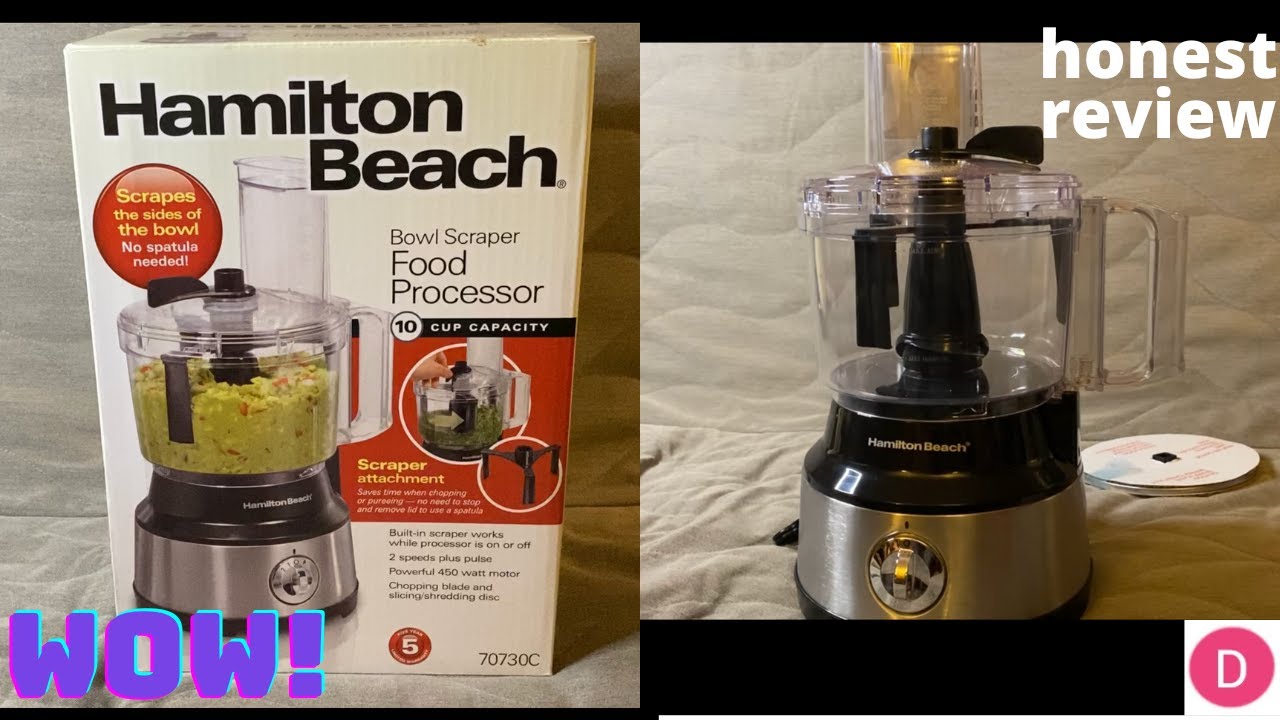 Hamilton Beach 70585 Stack & Snap 14 Cup Duo Food Processor