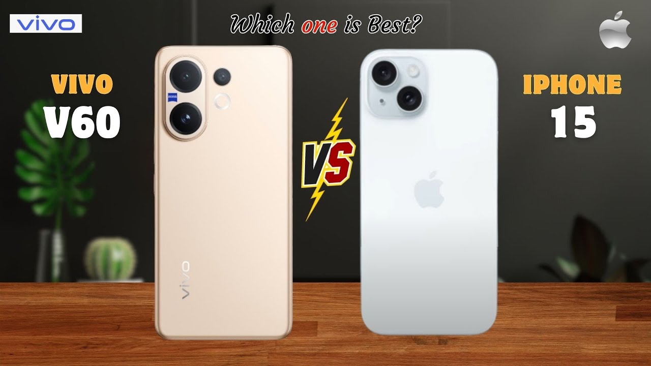 Vivo V60 vs IPhone 15⚡full Details