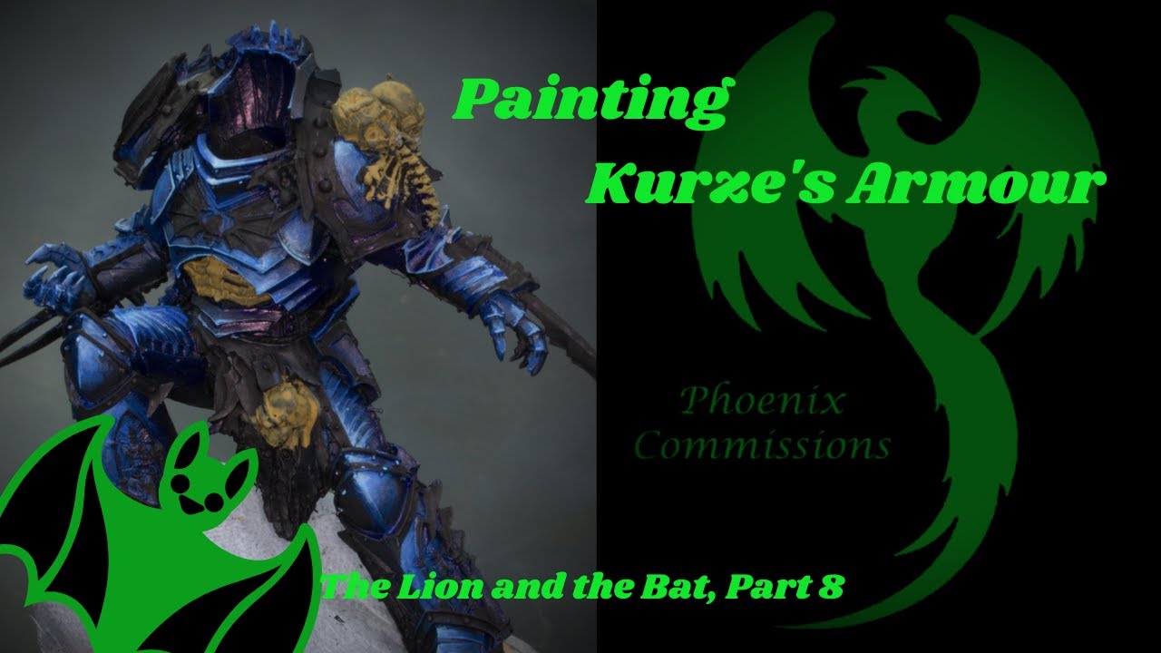 How to paint Night Lords blue space marine armour on Konrad Kurze YouTube