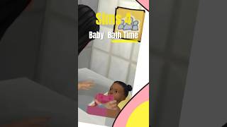Giving an infant a bath in the Sims 4 didn't have to be this cute #baby #sims4 #thesims4