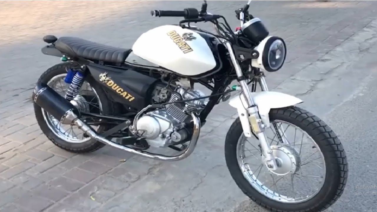 Yamaha YBZ 125 Full Modified Into Ducati Style | Caferacer | Pindi Autos