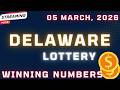 Delaware Day Lottery Results For 05 Mar 2026 Play 3 Play 4 Powerball Drawing Mega Millions
