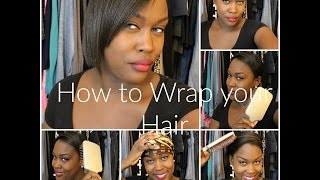 HAIR | How to wrap and unwrap short HAIR *UPDATE*