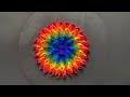 Diy easy paper flower craft #rainbow #flowers #viralvideos #video #trending #rainbowcolor #diy