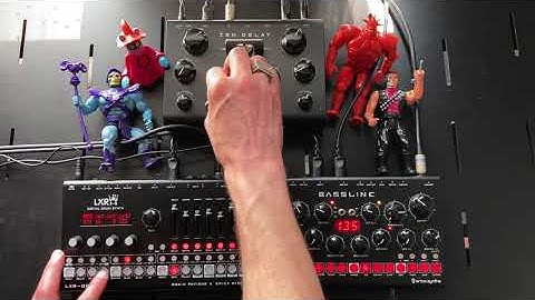 Erica Synths LXR-02 DB-01 and Zen Delay Dark Trinity Jam