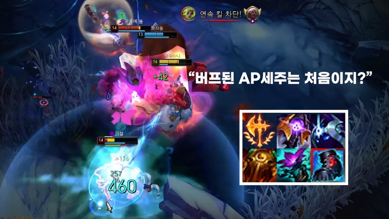 '피넛'도 사용한 정복자 세주아니! 추가로 AP브루져템까지 간다면?