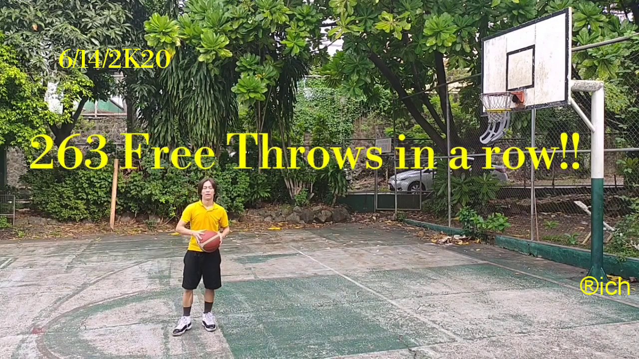 263 Free Throws in a row (SKLZ KICKOUT BASKETBALL RETURN SYSTEM) MAVS