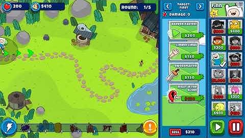 Adventure time BTD/speedrun 55 second time (grasslands:bloons!) D1