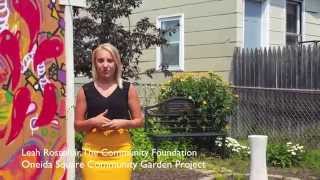 Oneida Square Community Garden Project, Utica, NY Oneida County