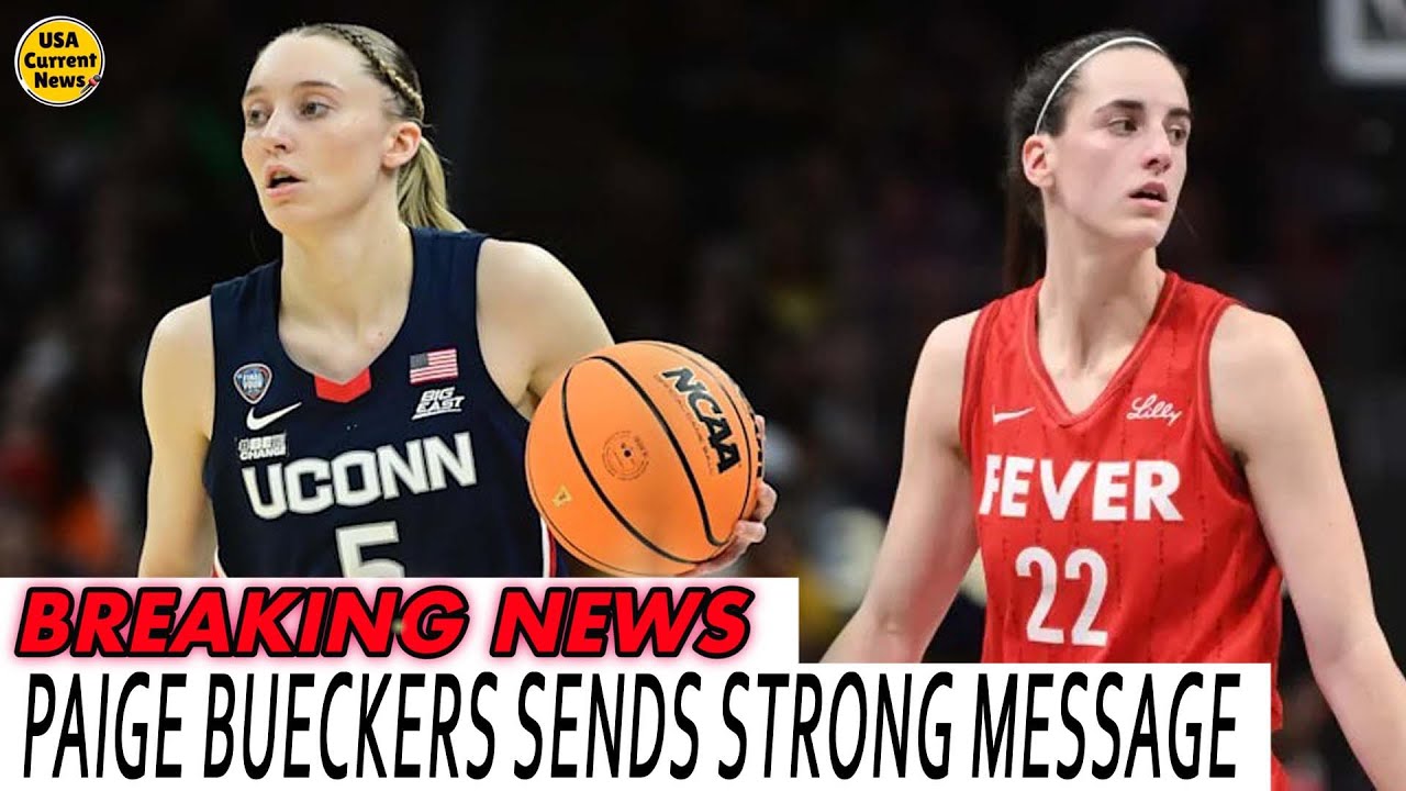 UConn Star Paige Bueckers Sends Strong Message on Caitlin Clark - YouTube