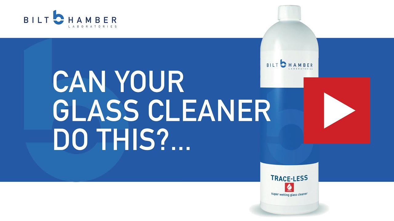 Bilt Hamber Laboratories Trace-Less - Best Glass Cleaner Testing Comparison  How It Works Video 