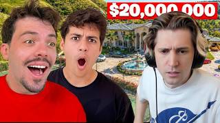 XQC Reacts to Our New $20,000,000 House Tour! | Core