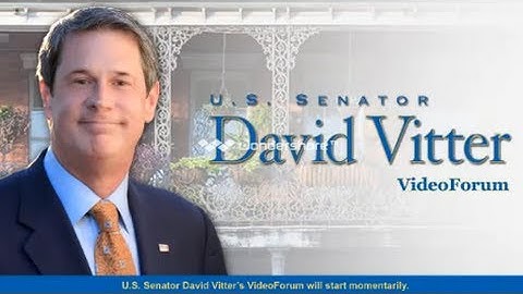 Vitter Discusses Keystone Pipeline in Virtual Town Hall