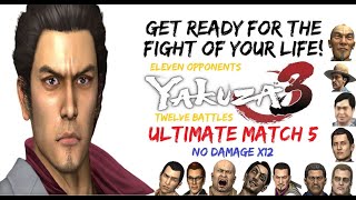 [1 Million Views Special] Yakuza 3 Remastered Ultimate Match 5, no damage