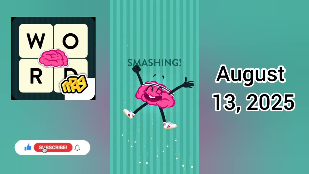 WordBrain Brainy’s Summer Vacation August, 13 2025 - All Parts | Full Gameplay & Solutions