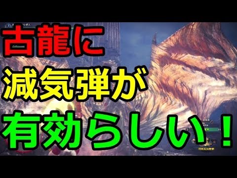 Mhw 古龍に減気弾は有効らしい 割と知られていない減気弾の特殊効果と古龍のスタミナ 検証 モンハンワールド Youtube