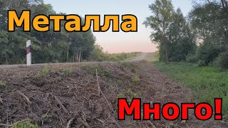 Нашел много металла вдоль дороги.