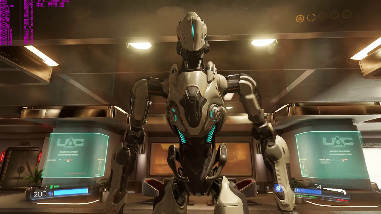 DOOMx64 2016 Hayden, Vulkan Ryzen R7 1700@3,5Ghz + Radeon RX 480@1255Mhz