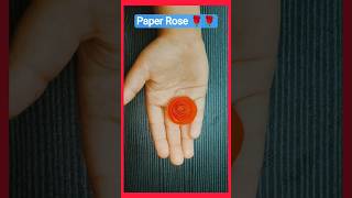 🌹 Viral Paper Rose Making Hack ✂️✨ #Crafts#Handmade #Craft Ideas #Paper Flower #Easy Craft